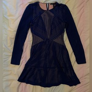 BCBG MAXAZRIA Blue lace dress